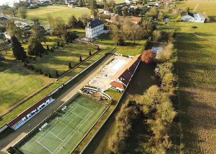 Grande Villa D'Exception En Normandie Tennis, Piscine, Jacuzzi, Salle De Fitness Muids photo
